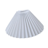 Maxbell Pleated Lampshade Simple Cloth Floor Lamp Shade for Home Dining Room Bedroom White