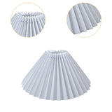 Maxbell Pleated Lampshade Simple Cloth Floor Lamp Shade for Home Dining Room Bedroom White