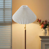 Maxbell Pleated Lampshade Simple Cloth Floor Lamp Shade for Home Dining Room Bedroom Linen