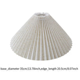 Maxbell Pleated Lampshade Simple Cloth Floor Lamp Shade for Home Dining Room Bedroom Linen