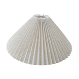 Maxbell Pleated Lampshade Simple Cloth Floor Lamp Shade for Home Dining Room Bedroom Linen