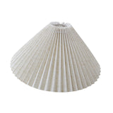 Maxbell Pleated Lampshade Simple Cloth Floor Lamp Shade for Home Dining Room Bedroom Linen