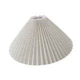 Maxbell Pleated Lampshade Simple Cloth Floor Lamp Shade for Home Dining Room Bedroom Linen