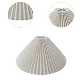 Maxbell Pleated Lampshade Simple Cloth Floor Lamp Shade for Home Dining Room Bedroom Linen