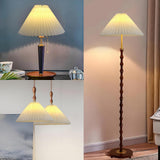 Maxbell Pleated Lampshade Simple Cloth Floor Lamp Shade for Home Dining Room Bedroom Linen