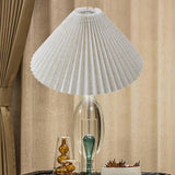 Maxbell Pleated Lampshade Simple Cloth Floor Lamp Shade for Home Dining Room Bedroom Linen