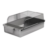 Maxbell Cat Litter Box Portable Cat Litter Container High Side High Sided Litter Pan gray