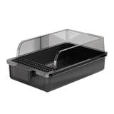 Maxbell Cat Litter Box Portable Cat Litter Container High Side High Sided Litter Pan black