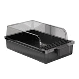Maxbell Cat Litter Box Portable Cat Litter Container High Side High Sided Litter Pan black