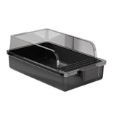 Maxbell Cat Litter Box Portable Cat Litter Container High Side High Sided Litter Pan black