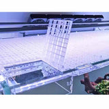 Maxbell Fish Tank Divider Easy Installation Aquarium Lid Separation Hood Bottom Tray 30x30x1cm Black