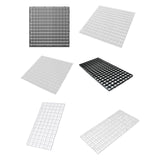 Maxbell Fish Tank Divider Easy Installation Aquarium Lid Separation Hood Bottom Tray 30x30x1cm Black