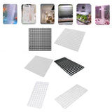 Maxbell Fish Tank Divider Easy Installation Aquarium Lid Separation Hood Bottom Tray 30x30x1cm Black