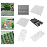 Maxbell Fish Tank Divider Easy Installation Aquarium Lid Separation Hood Bottom Tray 30x30x1cm Black