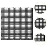 Maxbell Fish Tank Divider Easy Installation Aquarium Lid Separation Hood Bottom Tray 30x30x1cm Black