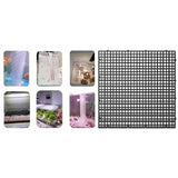Maxbell Fish Tank Divider Easy Installation Aquarium Lid Separation Hood Bottom Tray 30x30x1cm Black