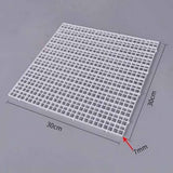 Maxbell Fish Tank Divider Easy Installation Aquarium Lid Separation Hood Bottom Tray 30x30x1cm White