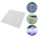 Maxbell Fish Tank Divider Easy Installation Aquarium Lid Separation Hood Bottom Tray 30x30x1cm White