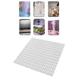 Maxbell Fish Tank Divider Easy Installation Aquarium Lid Separation Hood Bottom Tray 30x30x1cm White