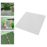 Maxbell Fish Tank Divider Easy Installation Aquarium Lid Separation Hood Bottom Tray 30x30x1cm White
