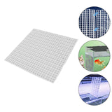 Maxbell Fish Tank Divider Easy Installation Aquarium Lid Separation Hood Bottom Tray 30x30x1cm Clear