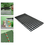 Maxbell Fish Tank Divider Easy Installation Aquarium Lid Separation Hood Bottom Tray 30x15x1.5cm Black