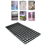 Maxbell Fish Tank Divider Easy Installation Aquarium Lid Separation Hood Bottom Tray 30x15x1.5cm Black
