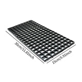 Maxbell Fish Tank Divider Easy Installation Aquarium Lid Separation Hood Bottom Tray 30x15x1.5cm Black
