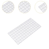 Maxbell Fish Tank Divider Easy Installation Aquarium Lid Separation Hood Bottom Tray 30x15x1.5cm White