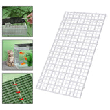 Maxbell Fish Tank Divider Easy Installation Aquarium Lid Separation Hood Bottom Tray 30x15x1.5cm White