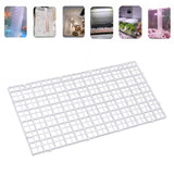 Maxbell Fish Tank Divider Easy Installation Aquarium Lid Separation Hood Bottom Tray 30x15x1.5cm White