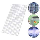 Maxbell Fish Tank Divider Easy Installation Aquarium Lid Separation Hood Bottom Tray 30x15x1.5cm White
