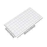 Maxbell Fish Tank Divider Easy Installation Aquarium Lid Separation Hood Bottom Tray 30x15x1.5cm White