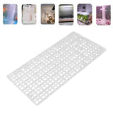 Maxbell Fish Tank Divider Easy Installation Aquarium Lid Separation Hood Bottom Tray 30x15x1.5cm Clear