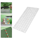 Maxbell Fish Tank Divider Easy Installation Aquarium Lid Separation Hood Bottom Tray 30x15x1.5cm Clear