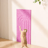 Maxbell Cat Scratching Pad Easy to Use Sharpen Claw Toy Versatile Climbing Scratcher rose red
