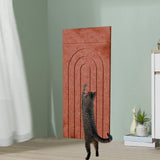 Maxbell Cat Scratching Pad Easy to Use Sharpen Claw Toy Versatile Climbing Scratcher brown