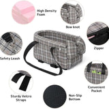 Maxbell Dog Travel Car Booster Seat Stable with Soft Cushion Middle Console Dog Seat