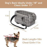 Maxbell Dog Travel Car Booster Seat Stable with Soft Cushion Middle Console Dog Seat