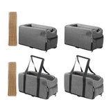 Maxbell Portable Car Console Dog Seat with Adjustable Straps for Small Dogs and Cats Regular