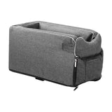 Maxbell Portable Car Console Dog Seat with Adjustable Straps for Small Dogs and Cats Regular