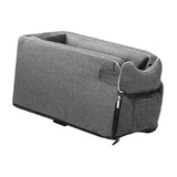 Maxbell Portable Car Console Dog Seat with Adjustable Straps for Small Dogs and Cats Regular
