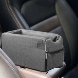Maxbell Portable Car Console Dog Seat with Adjustable Straps for Small Dogs and Cats Regular