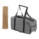 Maxbell Portable Car Console Dog Seat with Adjustable Straps for Small Dogs and Cats with Handle and Mat