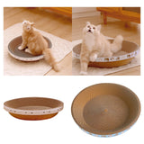 Maxbell Cat Scratcher Cardboard Couch for Indoor Cats Scratch Pad Rest Sleeping L