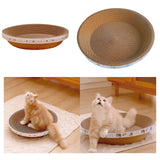Maxbell Cat Scratcher Cardboard Couch for Indoor Cats Scratch Pad Rest Sleeping L