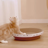 Maxbell Cat Scratcher Cardboard Couch for Indoor Cats Scratch Pad Rest Sleeping L