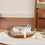 Maxbell Cat Scratcher Cardboard Couch for Indoor Cats Scratch Pad Rest Sleeping L