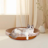 Maxbell Cat Scratcher Cardboard Couch for Indoor Cats Scratch Pad Rest Sleeping L