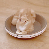 Maxbell Cat Scratcher Cardboard Couch for Indoor Cats Scratch Pad Rest Sleeping L